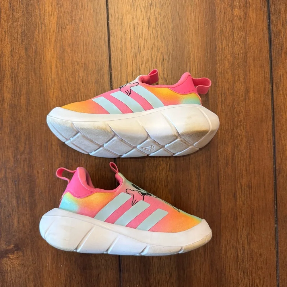 Adidas x Disney‎ Monofit Minnie Mouse Sneakers Toddler Size 6 Pulse Magenta Aqua